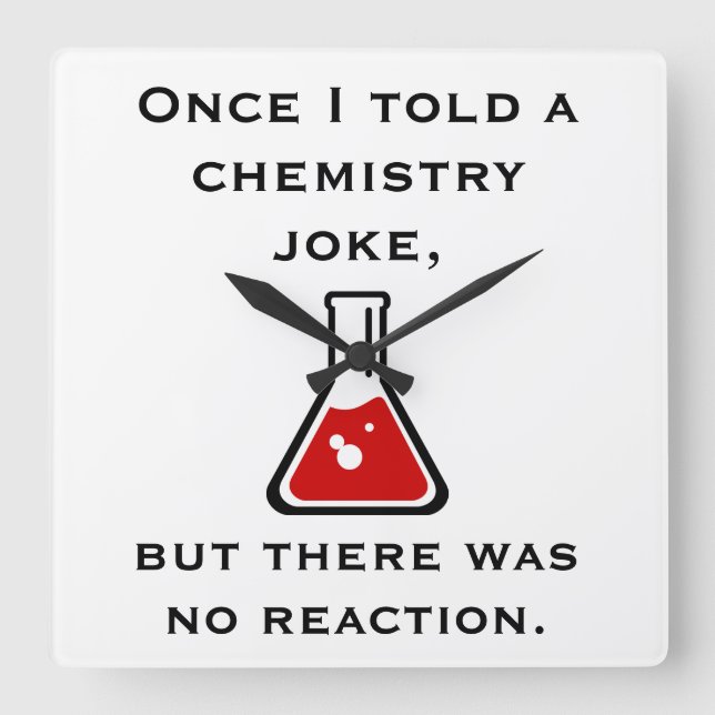 Chemielehrer Chemist Funny Geschenke Uhr (Vorderseite)