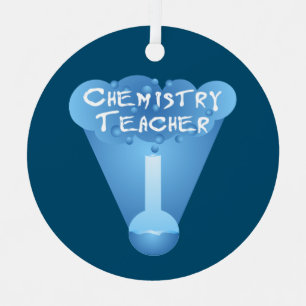Chemielehrer Cloud Ornament Aus Metall