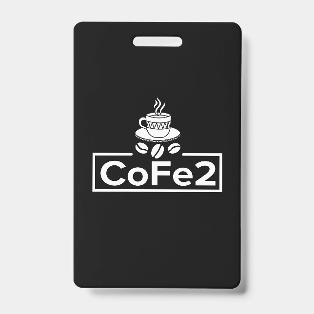 Chemielehrer Coffee Lover Ausweis (Vorderseite)