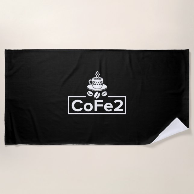 Chemielehrer Coffee Lover Strandtuch (Vorderseite)