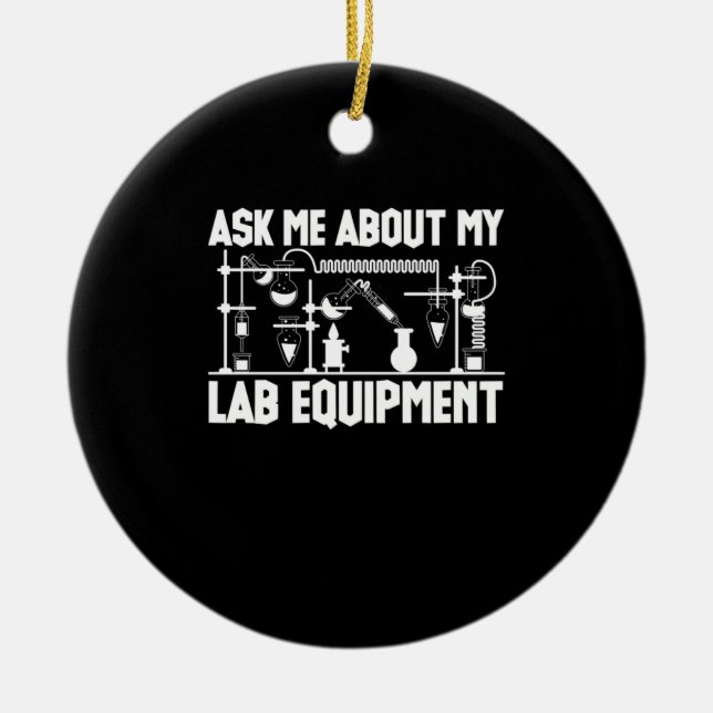 Chemielehrer Keramik Ornament (Vorne)