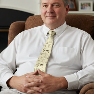 Chemielehrer Krawatte mit Strukturmuster