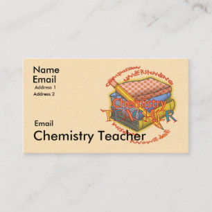Chemielehrer-Motto Visitenkarte