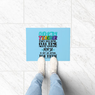 Chemielehrer nur wegen Vollzeit-Multi Fußmatte