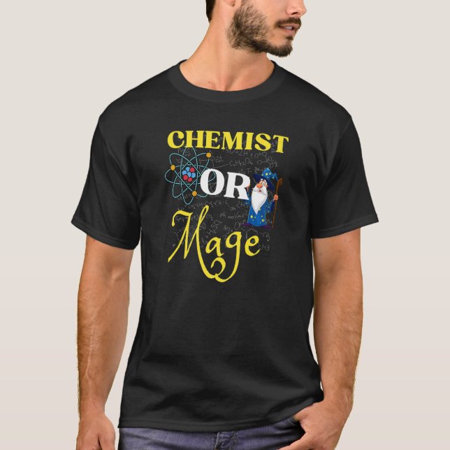 Chemielehrer oder Magier Alchemie oder Magielehrer T-Shirt (Vorderseite)