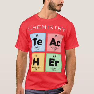 Chemielehrer Periodischer Tisch der Elemente Scien T-Shirt