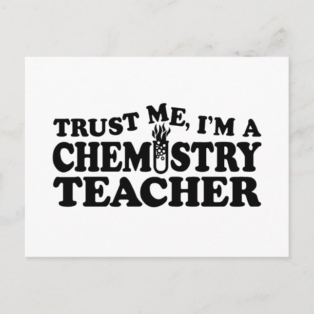 Chemielehrer Postkarte (Vorderseite)