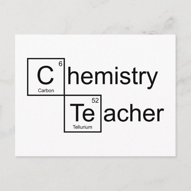 Chemielehrer Postkarte (Vorderseite)
