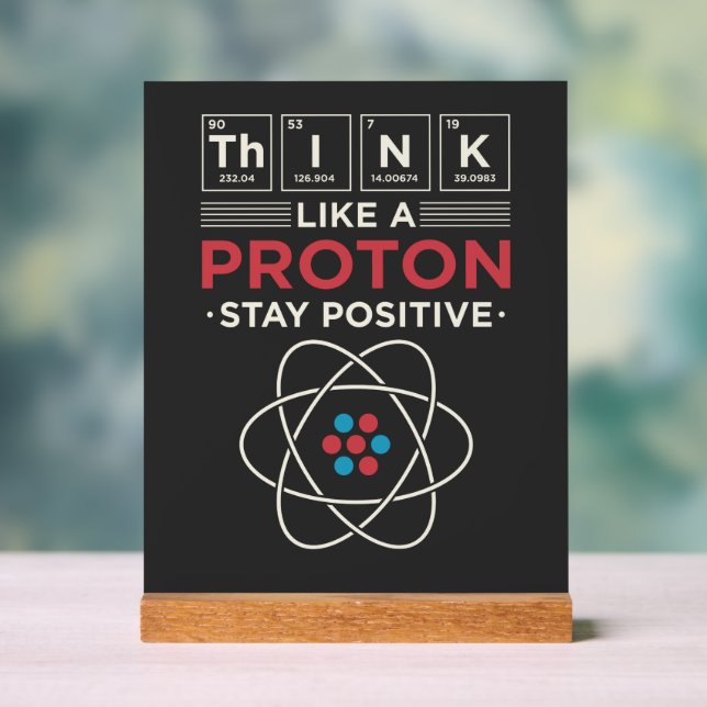 Chemielehrer Science Geek Gag Acrylschild (Neutral)