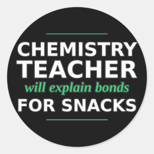 Chemielehrer wird Bindungen erklären Sticker