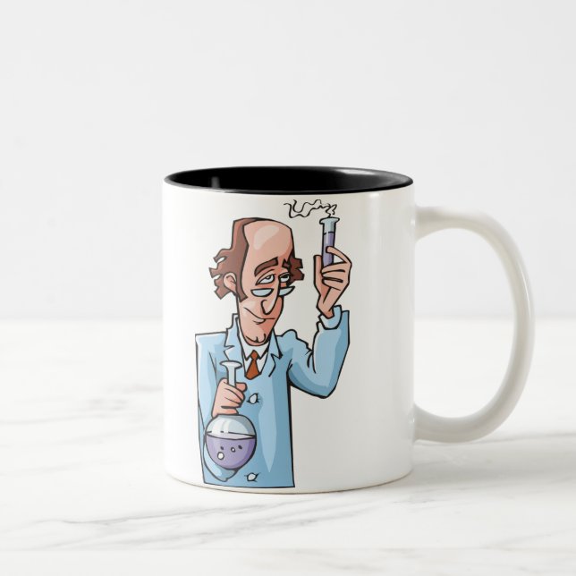 Chemielehrer Zweifarbige Tasse (Rechts)
