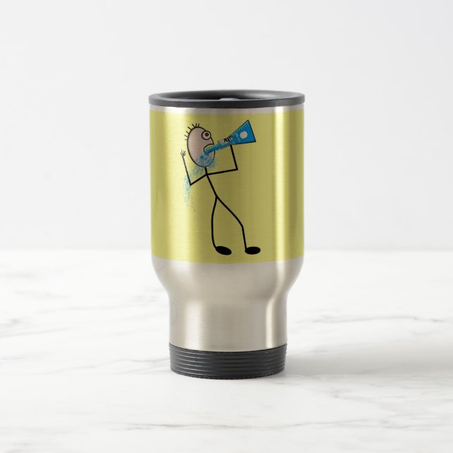 Chemieproduzent Funny Stick Man Geschenke Reisebecher (Mittel)