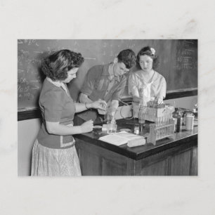 Chemieunterricht, 1943 postkarte