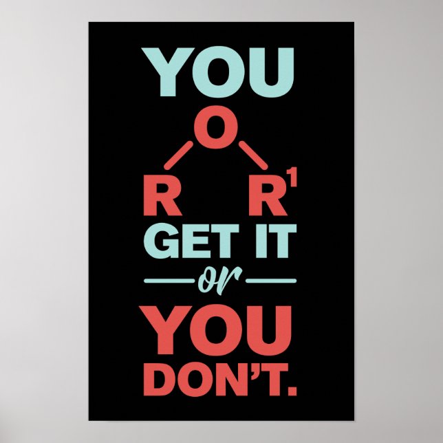 Chemiewaffe - Sie bekommen es oder Sie lehren nich Poster (Vorne)