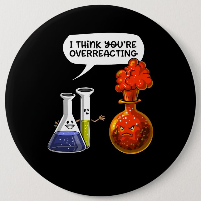 Chemiewissenschaft übertrifft der Witz Button (Vorderseite)