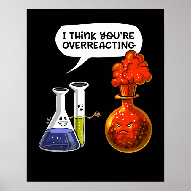 Chemiewissenschaft übertrifft der Witz Poster (Vorne)