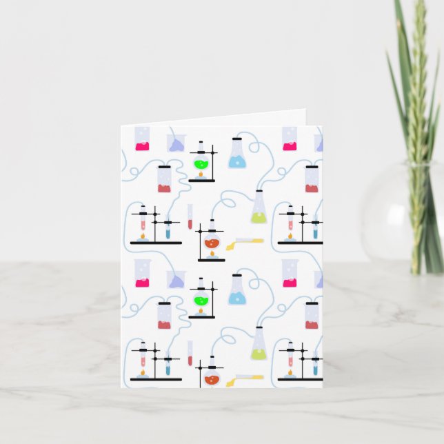 Chemiewissenschafts-Teströhren Labrador School Bet Karte (Vorderseite)