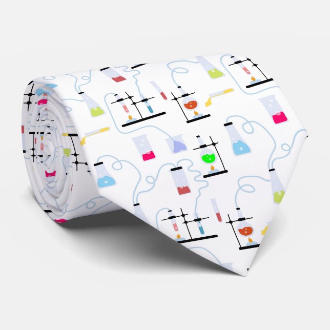 Chemiewissenschafts-Teströhren Labrador School Bet Krawatte (Gerollt)