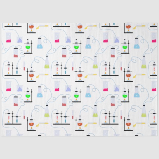 Chemiewissenschafts-Teströhren Labrador School Bet Seidenpapier (Vorderseite)