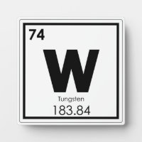 Chemikalische Formel für Wolframelemente