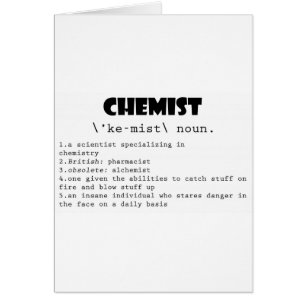 Chemiker-Definition