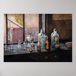 Chemiker - Flaschen Poster