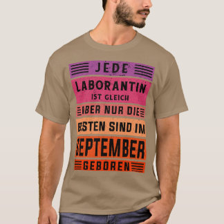 Chemiker Geburtstag September geborenen Labrador T T-Shirt