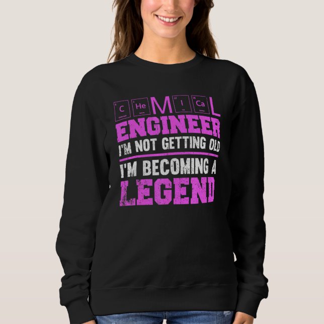 Chemiker Ich werde nicht alt Sweatshirt (Vorderseite)