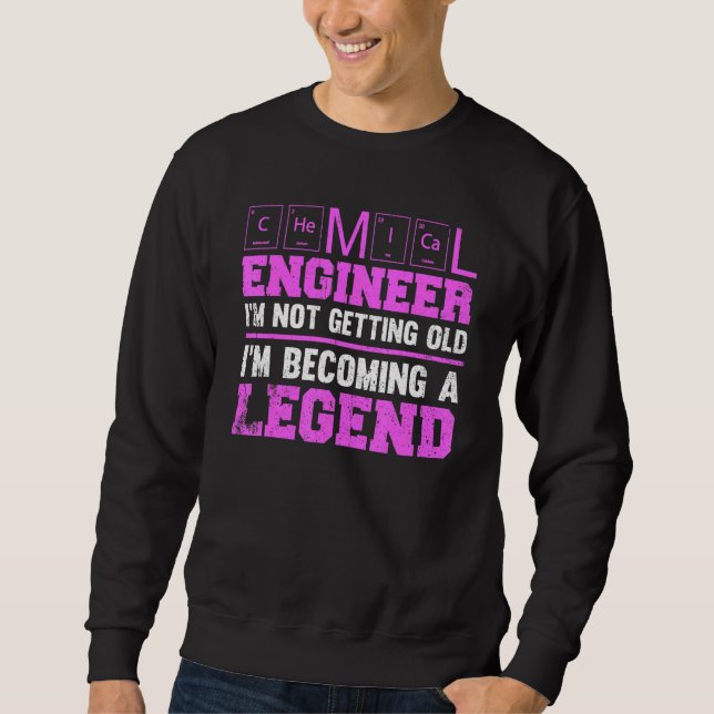 Chemiker Ich werde nicht alt Sweatshirt (Vorderseite)