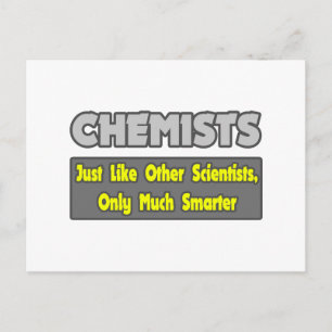 Chemiker...klüger Postkarte