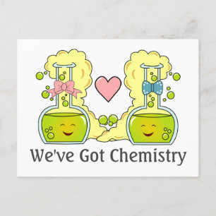 Chemiker-Pun Wir haben Chemie-Becher Feiertagspostkarte