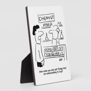 Chemiker verkauft nur peinliche Produkte Tasse Lus Fotoplatte