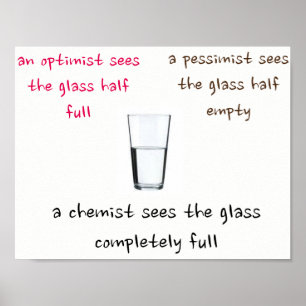 Chemikeransicht der Welt Poster