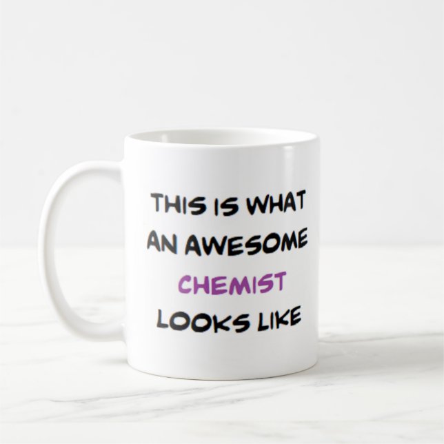 Chemikerin, phantastisch kaffeetasse (Links)