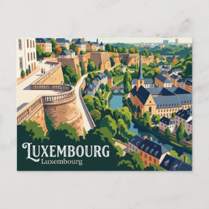 Chemin de la Corniche Luxemburg Postkarte