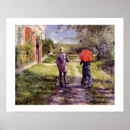 Chemin Montant von Gustave Caillebotte Print Poster