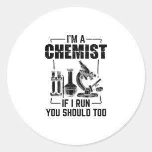 Chemin  Science Chemistry Students Geschenke Runder Aufkleber