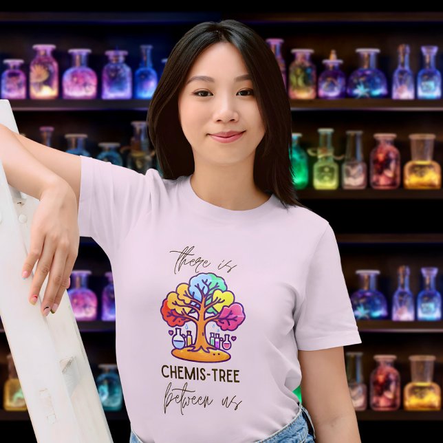 CHEMIS-TREE-T-Shirt T-Shirt (T-shirt CHEMIS-TREE rainbow vintage tree noir rose)