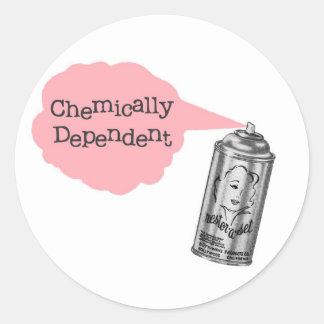 Chemisch abhängig Sticker