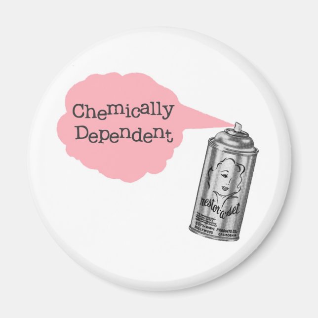 Chemisch abhängiges Haarstylist-Magnet Magnet (Vorne)