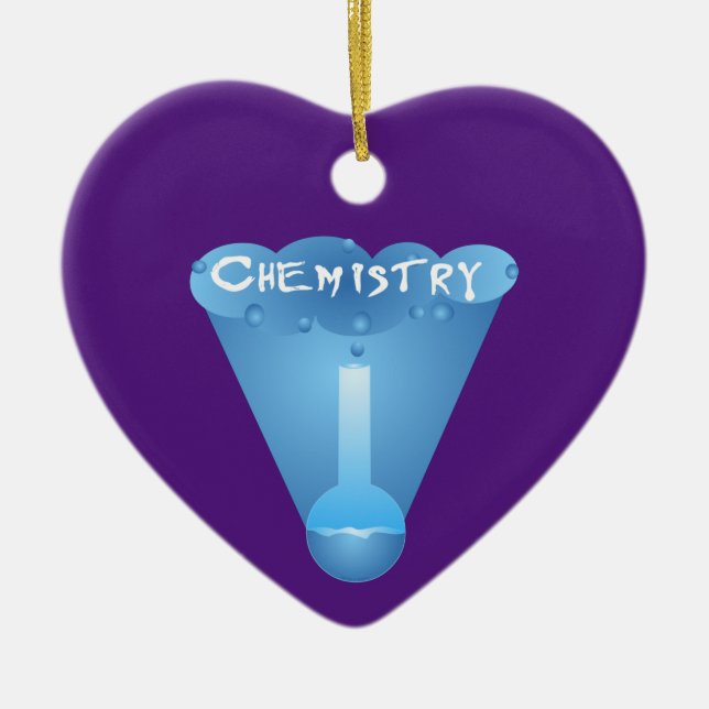 Chemische Becherwolke Keramik Ornament (Vorne)