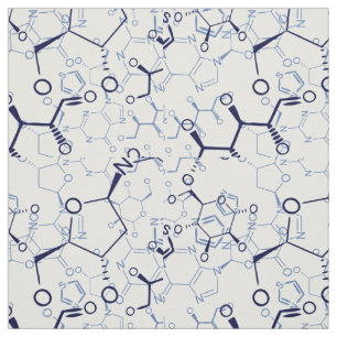 Chemische Chemie-Symbol-nahtloses Muster Stoff