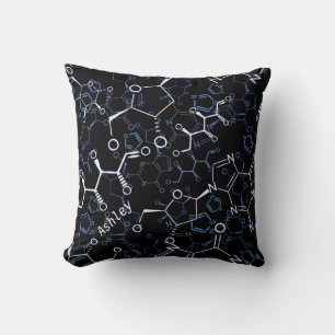 Chemische Chemie-Symbole personalisiert Kissen