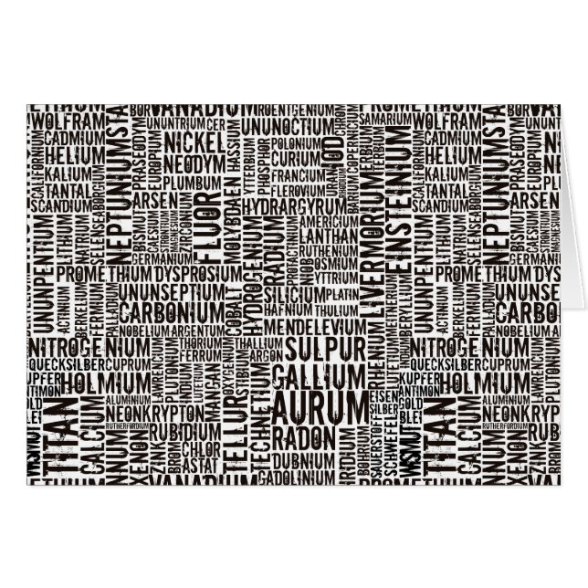 Chemische Elemente (Vorderseite (Horizontal))