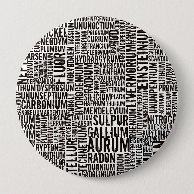 Chemische Elemente Button (Vorderseite)