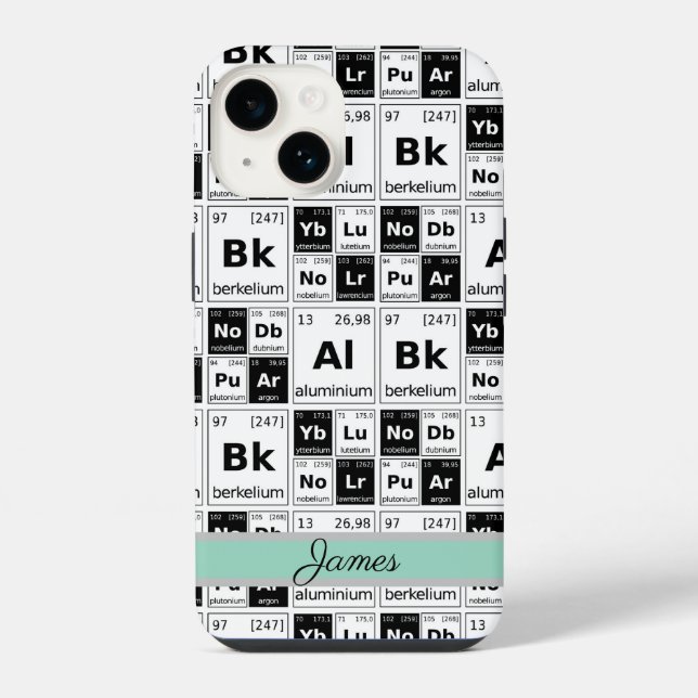 Chemische Elemente  iPhone Hülle (Rückseite)