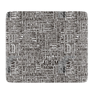 Chemische Elemente Schneidebrett