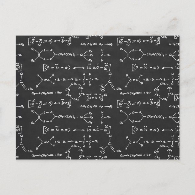 Chemische Formel Postkarte (Vorderseite)