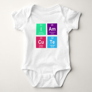 Chemische periodische Tabelle der Elemente: IAmCuT Baby Strampler