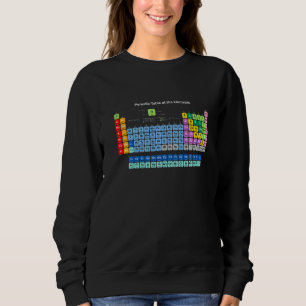 Chemische Periodische Tabelle der Elemente Neuheit Sweatshirt
